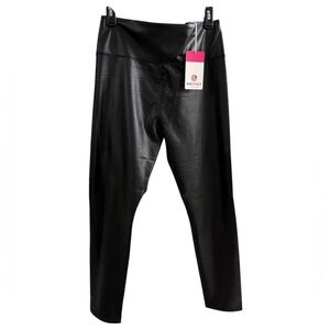 Black Faux Leather Leggings